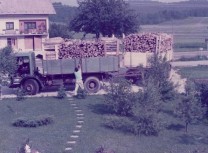 Mercedes 1632 letnik 1978, je prevažal drva, ki so bila namenjena iz ljubljanske klavnice v pršutarno lokev.